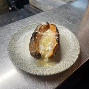 Camote con queso